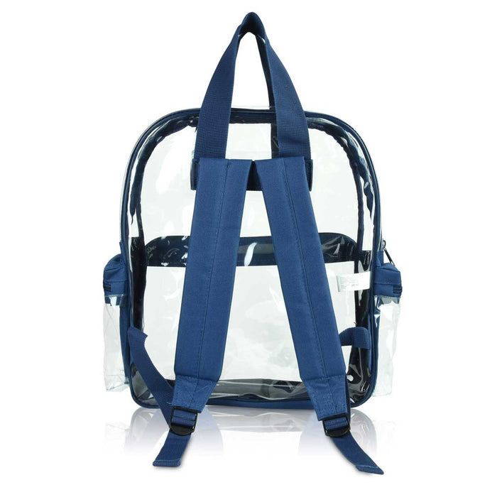 Dalix Clear Backpack Bags Smooth Plastic Transparent See Through
