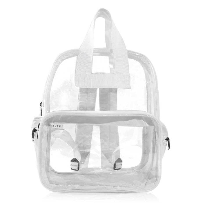 Dalix Clear Backpack Bags Smooth Plastic Transparent See Through