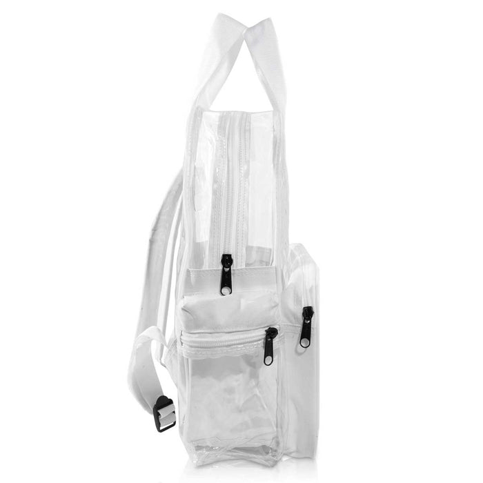 Dalix Clear Backpack Bags Smooth Plastic Transparent See Through
