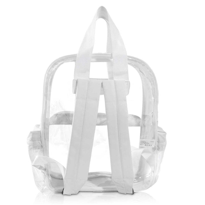 Dalix Clear Backpack Bags Smooth Plastic Transparent See Through