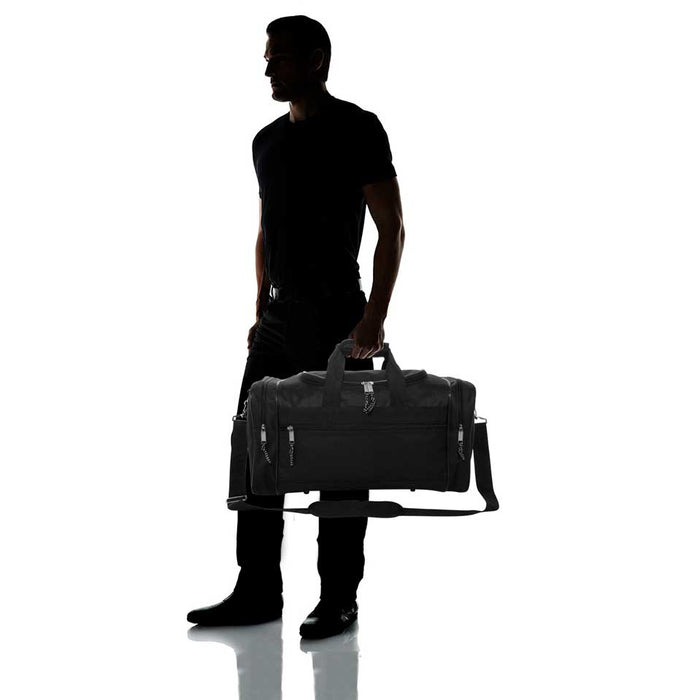 Dalix 17" Blank Duffel Bag Travel Size Sports Durable Gym Bag