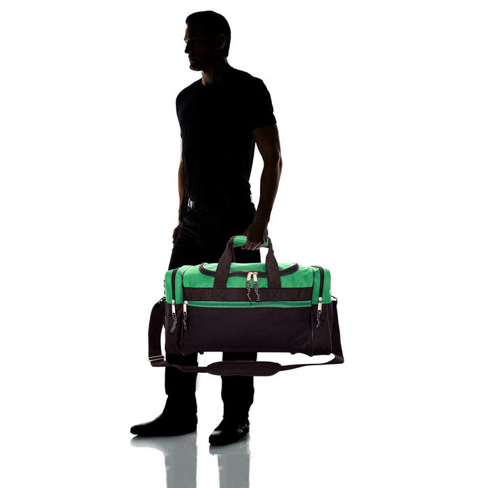 Dalix 17" Blank Duffel Bag Travel Size Sports Durable Gym Bag