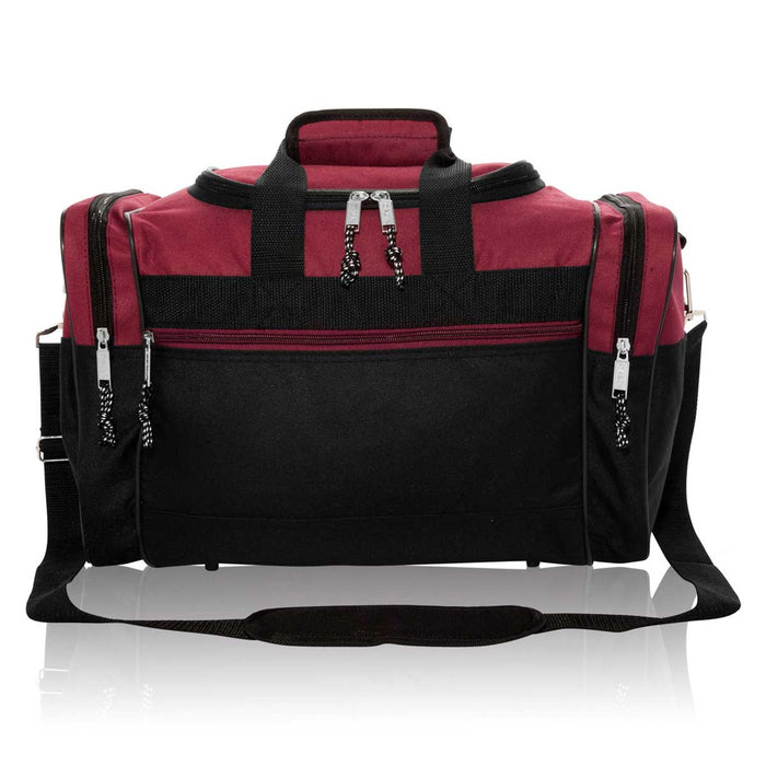 Dalix 17" Blank Duffel Bag Travel Size Sports Durable Gym Bag