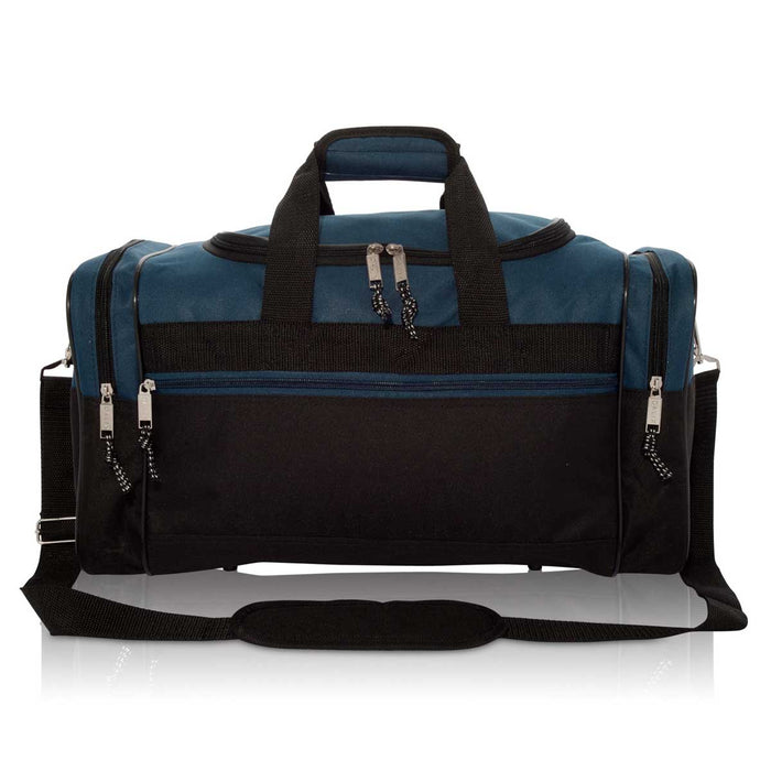 Dalix 17" Blank Duffel Bag Travel Size Sports Durable Gym Bag