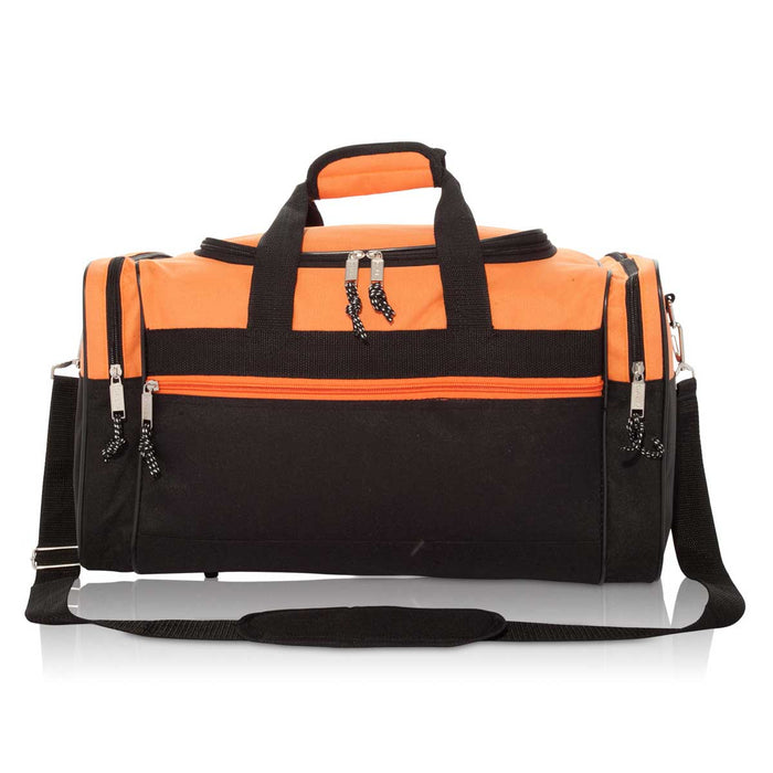 Dalix 17" Blank Duffel Bag Travel Size Sports Durable Gym Bag