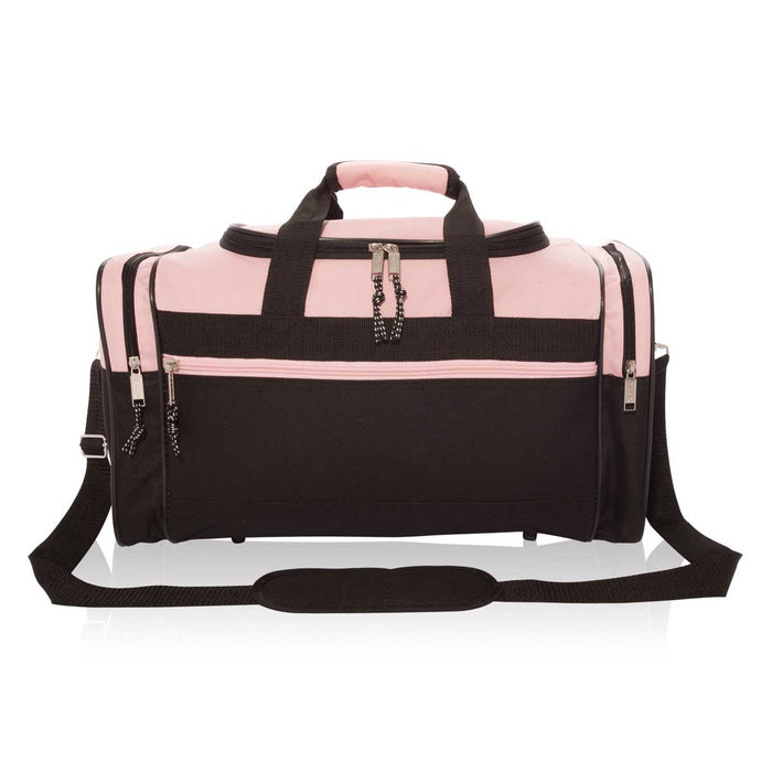 Dalix 17" Blank Duffel Bag Travel Size Sports Durable Gym Bag
