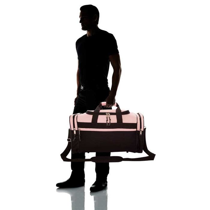 Dalix 17" Blank Duffel Bag Travel Size Sports Durable Gym Bag