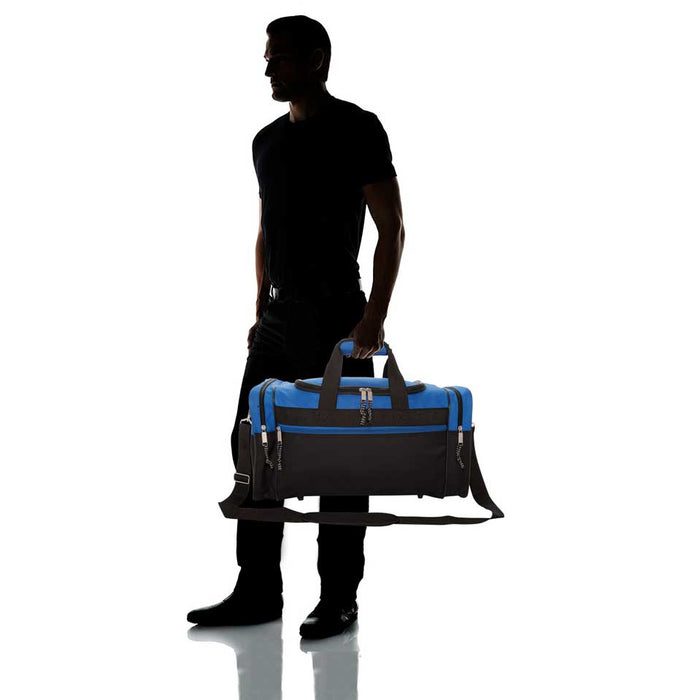 Dalix 17" Blank Duffel Bag Travel Size Sports Durable Gym Bag