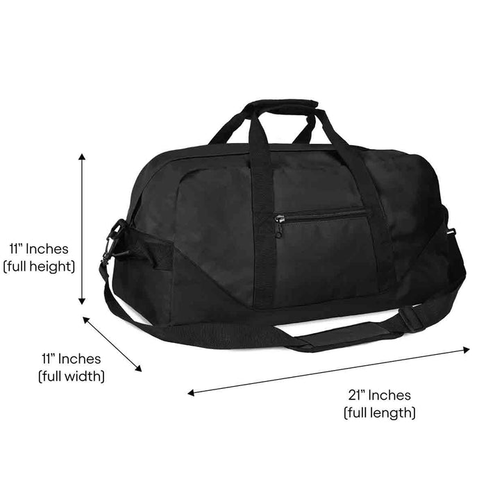 Dalix 21" Large Duffel Bag with Adjustable Strap