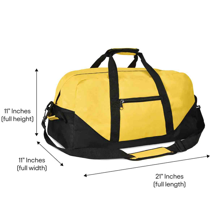 Dalix 21" Large Duffel Bag with Adjustable Strap