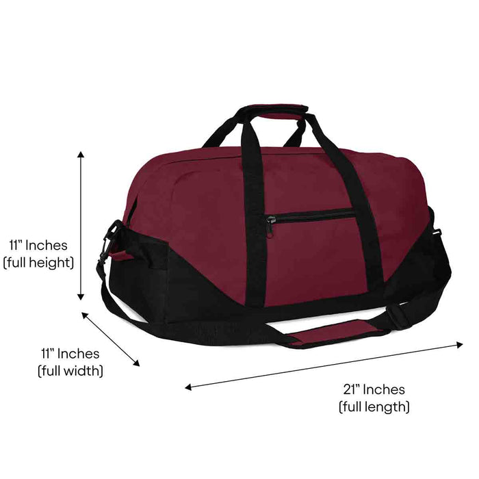 Dalix 21" Large Duffel Bag with Adjustable Strap