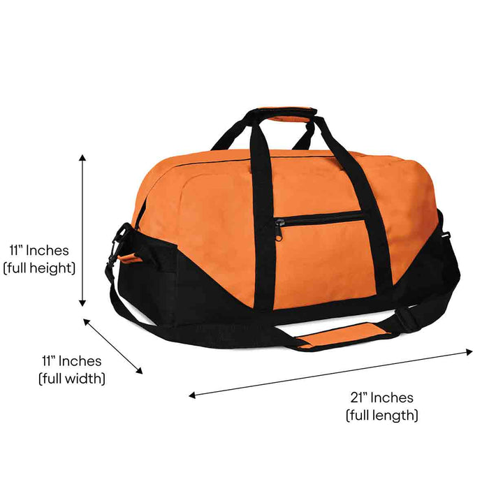 Dalix 21" Large Duffel Bag with Adjustable Strap