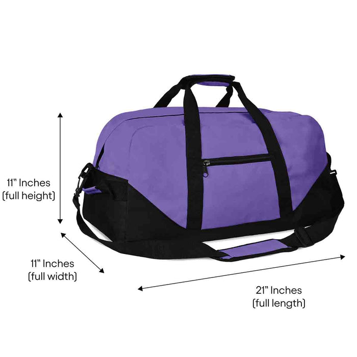 Dalix 21" Large Duffel Bag with Adjustable Strap