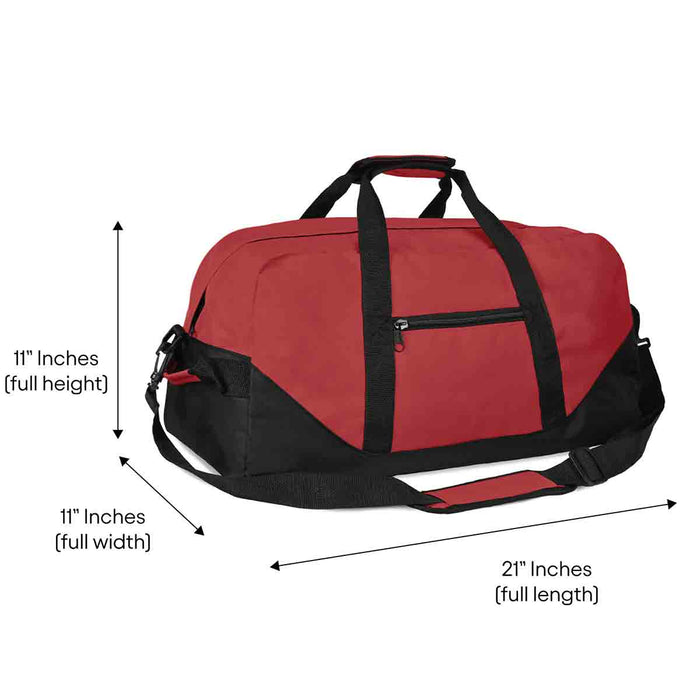 Dalix 21" Large Duffel Bag with Adjustable Strap
