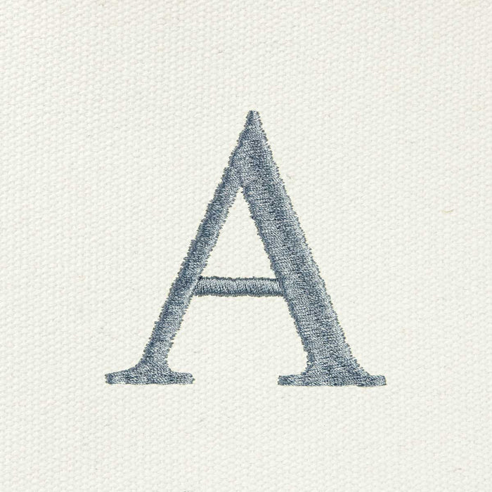 Dalix Medium Personalized Tote Bag Monogrammed Initial Letter - A