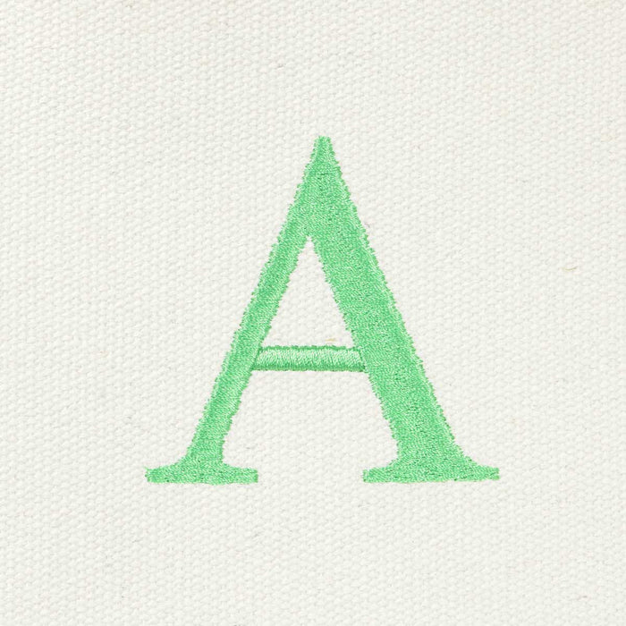 Dalix Medium Personalized Tote Bag Monogrammed Initial Letter - A