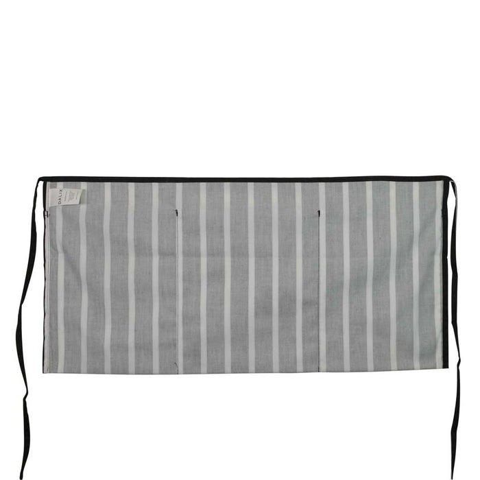 DALIX 24" Medium Kitchen Restaurant Waist Apron (3 Pockets) (Black, White, Navy Blue, Black-White)