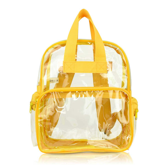 Dalix Clear Backpack Bags Smooth Plastic Transparent See Through