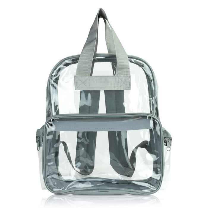Dalix Clear Backpack Bags Smooth Plastic Transparent See Through