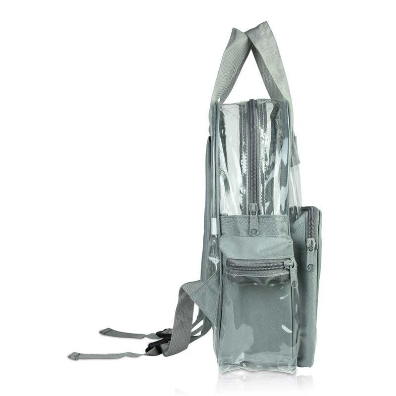 Dalix Clear Backpack Bags Smooth Plastic Transparent See Through