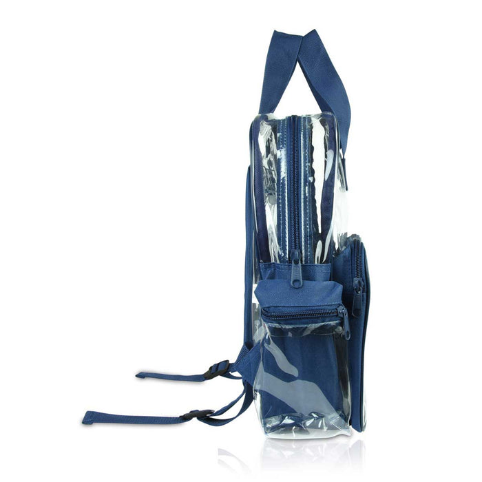Dalix Clear Backpack Bags Smooth Plastic Transparent See Through