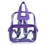 Dalix Clear Backpack Bags Smooth Plastic Transparent See Through