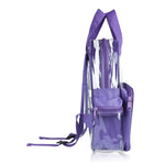 Dalix Clear Backpack Bags Smooth Plastic Transparent See Through