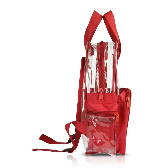 Dalix Clear Backpack Bags Smooth Plastic Transparent See Through