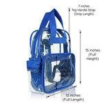 Dalix Clear Backpack Bags Smooth Plastic Transparent See Through