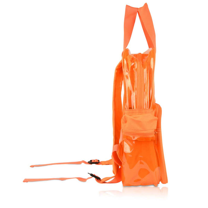 Dalix Small Neon Clear Backpacks