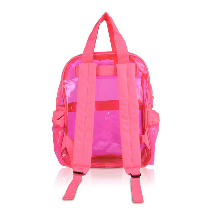 Dalix Small Neon Clear Backpacks