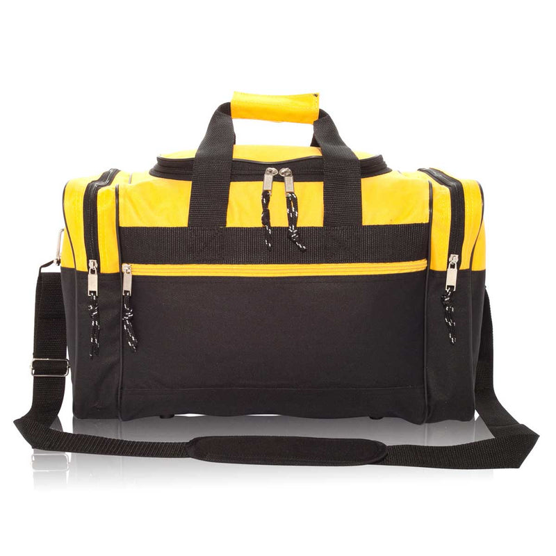 Dalix 17" Blank Duffel Bag Travel Size Sports Durable Gym Bag