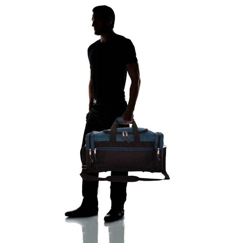 Dalix 17" Blank Duffel Bag Travel Size Sports Durable Gym Bag