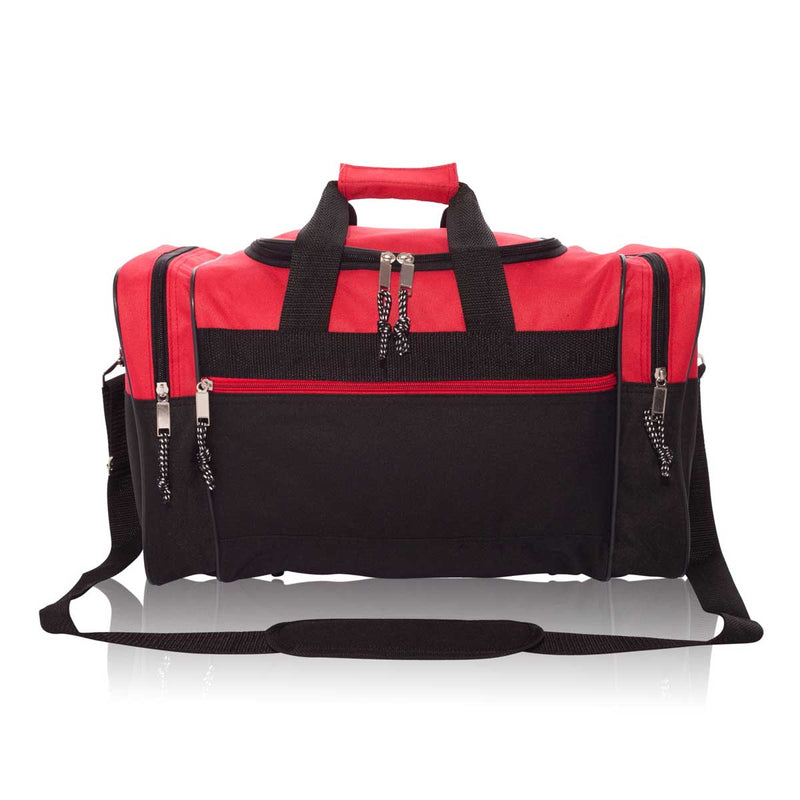 Dalix 17" Blank Duffel Bag Travel Size Sports Durable Gym Bag