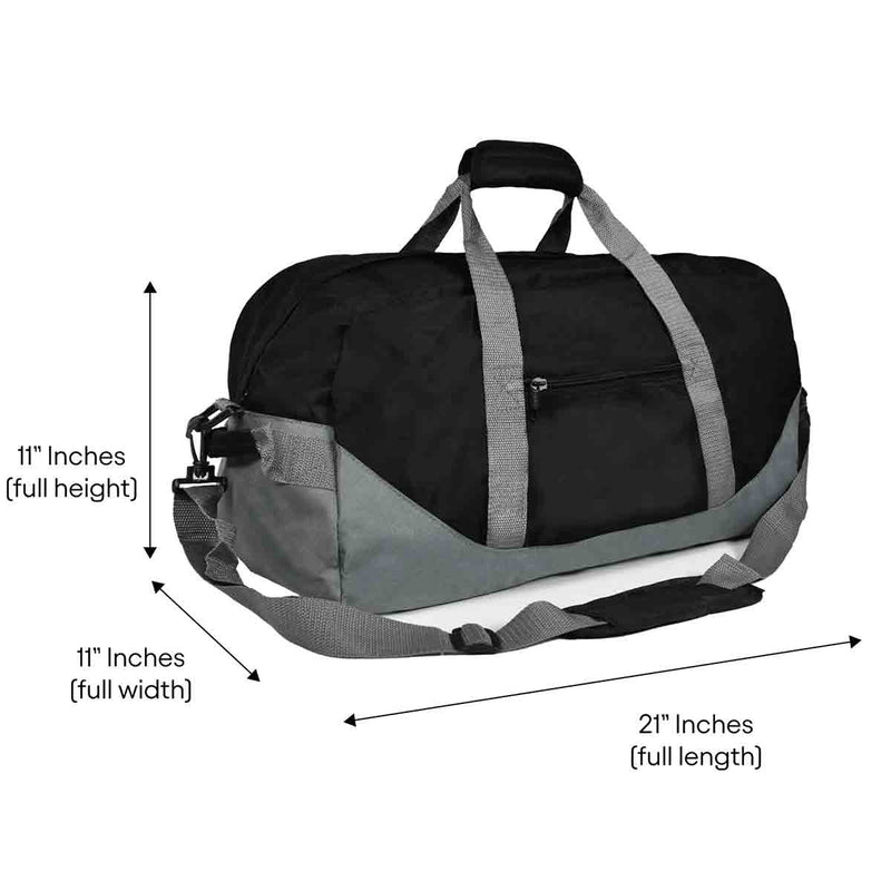 Dalix 21" Large Duffel Bag with Adjustable Strap