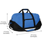 Dalix 21" Large Duffel Bag with Adjustable Strap