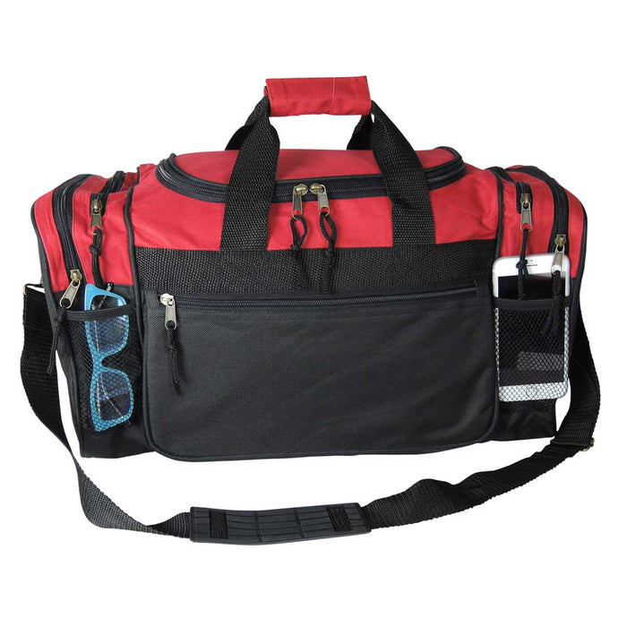 Dalix 20" Sports Duffel Bag with Mesh and Valuables Pockets