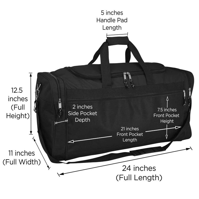Dalix 25" Extra Large Vacation Travel Duffel Bag
