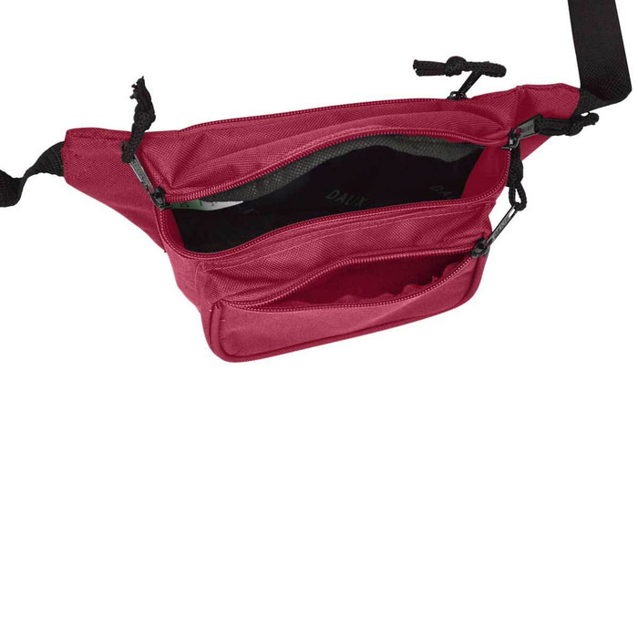 DALIX Fanny Pack 7" Travel Belt Pouch Waist Wallet Bag w/ 3 Pockets FP-002 Fanny Packs DALIX 