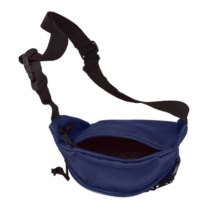 DALIX Fanny Pack 7" Travel Belt Pouch Waist Wallet Bag w/ 3 Pockets FP-002 Fanny Packs DALIX 