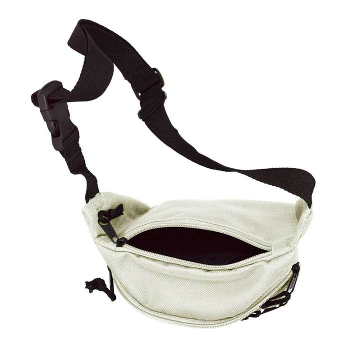 DALIX Fanny Pack 7" Travel Belt Pouch Waist Wallet Bag w/ 3 Pockets FP-002 Fanny Packs DALIX 