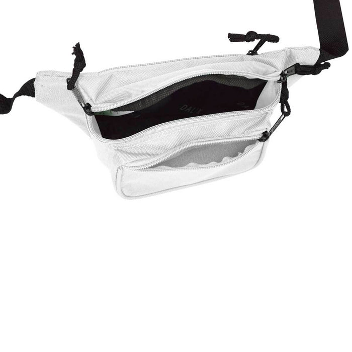DALIX Fanny Pack 7" Travel Belt Pouch Waist Wallet Bag w/ 3 Pockets FP-002 Fanny Packs DALIX 