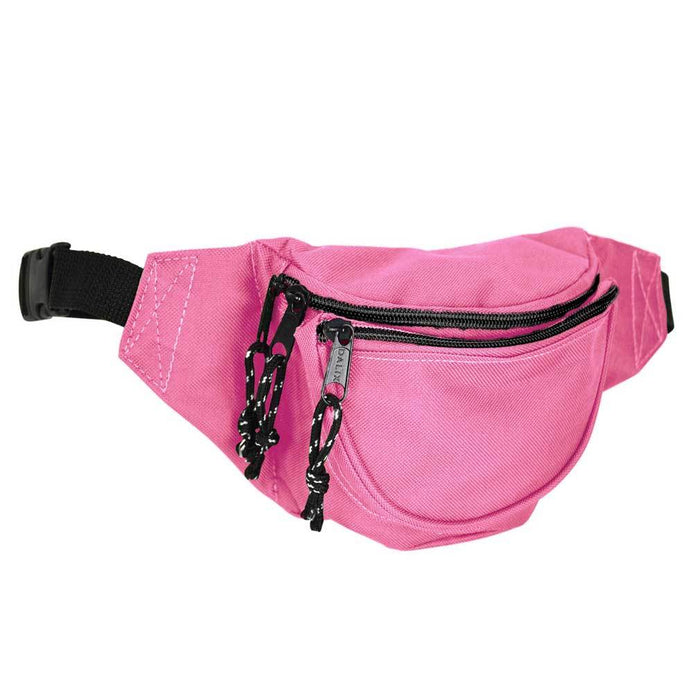 DALIX Small Fanny Pack Waist Pouch Travel Belt (24"-31") Fanny Packs DALIX Hot Pink 