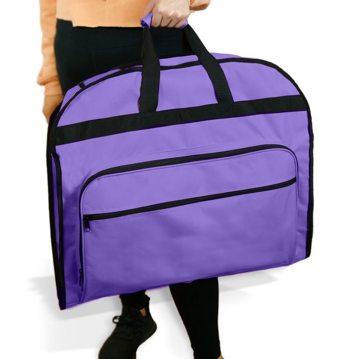 Dalix 39" Garment Bag Cover for Suits Clothing Foldable w Pockets