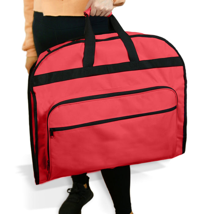 Dalix 39" Garment Bag Cover for Suits Clothing Foldable w Pockets
