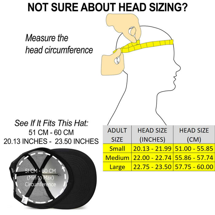 Dalix Flat Billed Trucker Hat