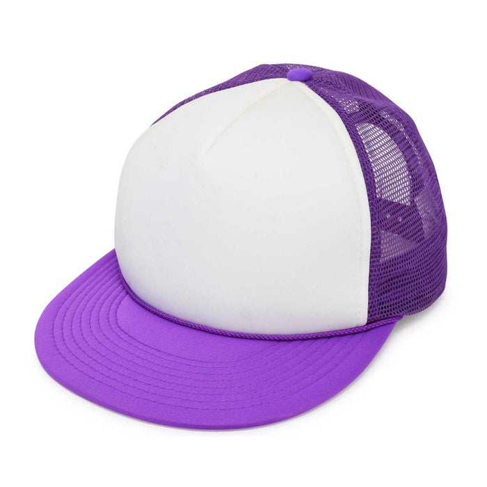 Dalix Flat Billed Trucker Hat