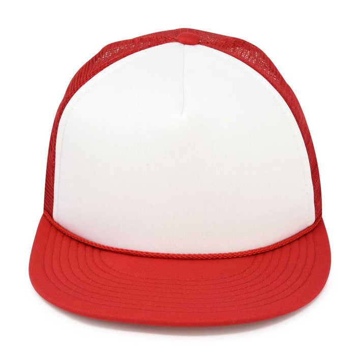 Dalix Flat Billed Trucker Hat