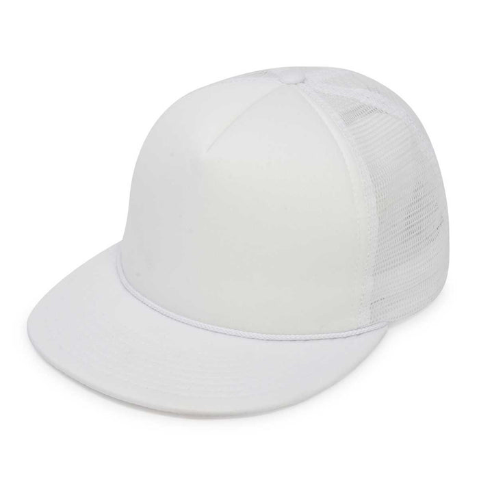 Dalix Flat Billed Trucker Hat