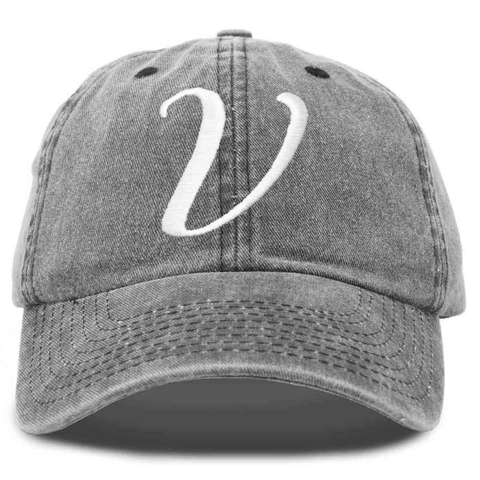 Dalix Initial Letter V Hat